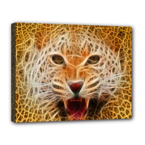 Jaguar Electricfied Canvas 14  X 11  (framed) by masquerades