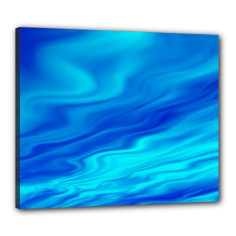 Blue Canvas 24  X 20  (framed) by Siebenhuehner