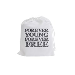 Forever Young Drawstring Pouch (medium) by AlfredFoxArt