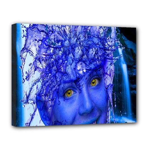 Water Nymph Canvas 14  X 11  (framed) by icarusismartdesigns