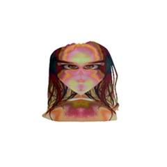 Cat Woman Drawstring Pouch (small) by icarusismartdesigns