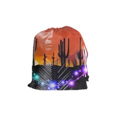 Ghost Dance Drawstring Pouch (medium) by icarusismartdesigns