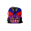 Skull In Colour Drawstring Pouch (Medium) View2