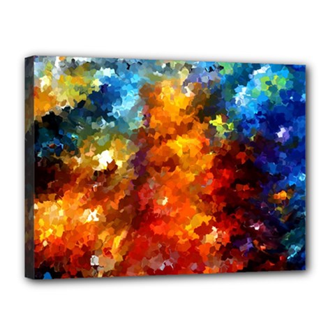 Modern Composition 01 By Rafi Talby Canvas 16  X 12  (framed) by colorfulpaintins
