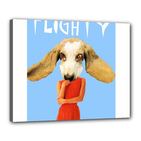 Flighty Canvas 20  X 16  (framed) by AnimalsLol