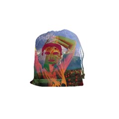 Fusion With The Landscape Drawstring Pouch (small) by icarusismartdesigns