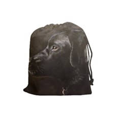 Black Lab Drawstring Pouch (large) by LabsandRetrievers