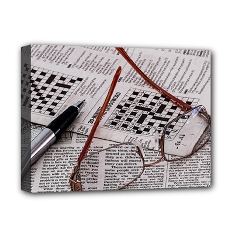 Crossword Genius Deluxe Canvas 16  X 12  (framed)  by StuffOrSomething