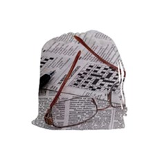 Crossword Genius Drawstring Pouch (large) by StuffOrSomething