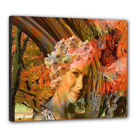 Autumn Canvas 24  X 20  (framed) by icarusismartdesigns