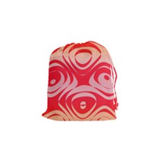 Gradient Shapes Drawstring Pouch (small) by LalyLauraFLM