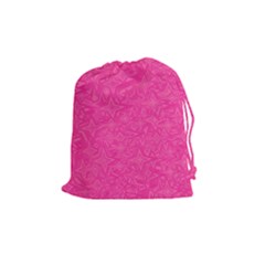 Abstract Stars In Hot Pink Drawstring Pouch (medium) by StuffOrSomething