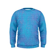 Textured Blue & Purple Abstract Kid s Sweatshirt by StuffOrSomething