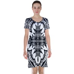 Doodle Cross  Short Sleeve Nightdress by KirstenStar