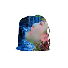 Fountain Of Youth Drawstring Pouch (medium) by icarusismartdesigns