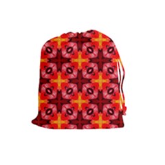 Cute Pretty Elegant Pattern Drawstring Pouches (large)  by GardenOfOphir