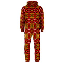 Cute Pretty Elegant Pattern Hooded Jumpsuit (men)  by GardenOfOphir