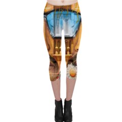 Graffiti Sunglass Art Capri Leggings by TheWowFactor