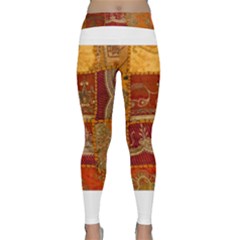 India Print Realism Fabric Art Yoga Leggings by TheWowFactor