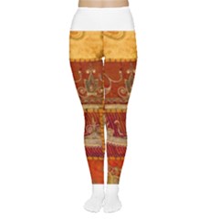 India Print Realism Fabric Art Women s Tights by TheWowFactor