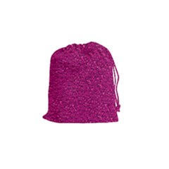 Sparkling Glitter Pink Drawstring Pouches (small)  by ImpressiveMoments
