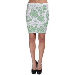 Floral Wallpaper Green Bodycon Skirts by ImpressiveMoments