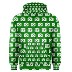 Modern Chic Vector Camera Illustration Pattern Men s Zipper Hoodies by GardenOfOphir