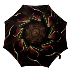 Glowing, Colorful  Abstract Lines Hook Handle Umbrellas (medium) by FantasyWorld7