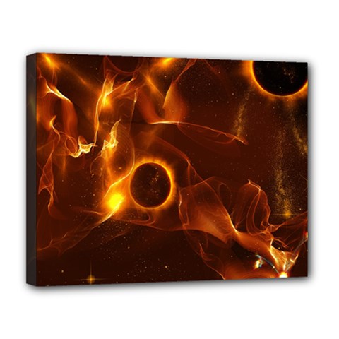 Fire And Flames In The Universe Canvas 14  X 11  by FantasyWorld7