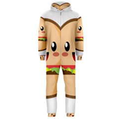 Kawaii Burger Hooded Jumpsuit (men)  by KawaiiKawaii