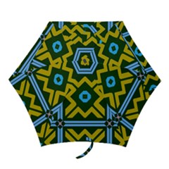 Rhombus In Squares Pattern Umbrella by LalyLauraFLM