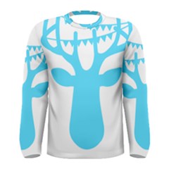 Party Deer With Bunting Men s Long Sleeve T-shirts by CraftyLittleNodes