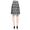 Black And White Owl Pattern A-Line Skirts View2