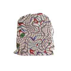 Ribbon Chaos 2 Drawstring Pouches (large)  by ImpressiveMoments