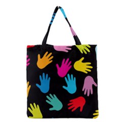 All Over Hands Grocery Tote Bags by ImpressiveMoments