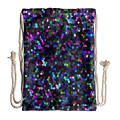 Glitter 1 Drawstring Bag (large) by MedusArt