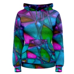 Imposant Abstract Teal Women s Pullover Hoodies by ImpressiveMoments
