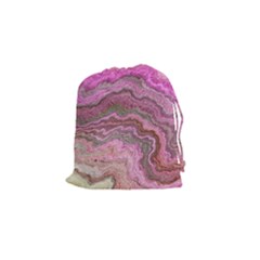 Keep Calm Pink Drawstring Pouches (small)  by ImpressiveMoments