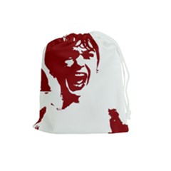 Psycho Drawstring Pouches (large)  by icarusismartdesigns