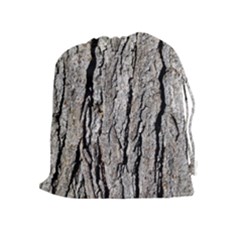 Tree Bark Drawstring Pouch (xl) by trendistuff