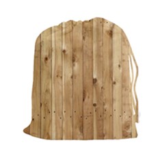 Light Wood Fence Drawstring Pouch (xxl) by trendistuff