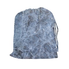 Watery Ice Sheets Drawstring Pouches (xxl) by trendistuff