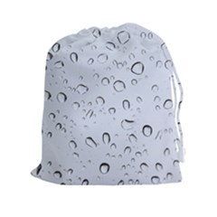 Water Drops 2 Drawstring Pouches (xxl) by trendistuff