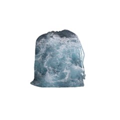 Ocean Waves Drawstring Pouches (small)  by trendistuff