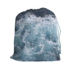 Ocean Waves Drawstring Pouches (xxl) by trendistuff
