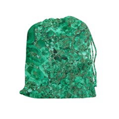Marble Green Drawstring Pouches (extra Large) by trendistuff