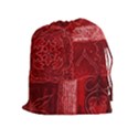 RED PATCHWORK Drawstring Pouches (Extra Large) View1
