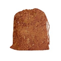 Orange Clay Dirt Drawstring Pouches (extra Large) by trendistuff