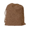 DARK BROWN SAND TEXTURE Drawstring Pouches (XXL) View2