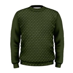 Green Reptile Skin Men s Sweatshirts by trendistuff